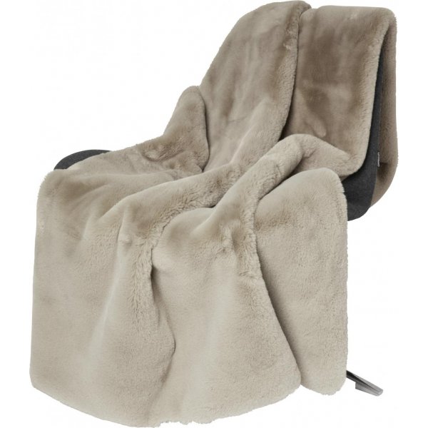 Fluffy pledd Taupe - 120 x 180 cm