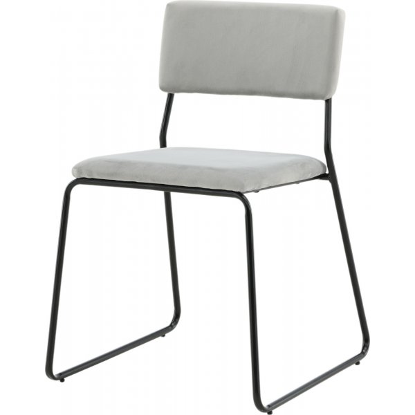 Frekvens stol - Lysegrå fløyel Frekvens stol - Lysegrå fløyel