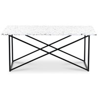 Terrazzo sofabord 110x60 cm - Cosmos Terrazzo & underdel palladium svart Terrazzo sofabord 110x60 cm - Cosmos Terrazzo & underdel palladium svart
