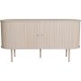 Skyv skjenk 150 cm - Hvitpigmentert eik