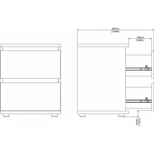Nova nattbord - Trøffel Nova nattbord - Trøffel