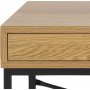 Seaford skrivebord 110 cm - Eik/svart