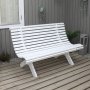 3-seters benk Lillesand - Hvit