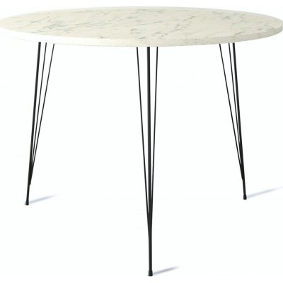 Sandalf spisebord - Hvit marmor