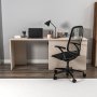 Akser skrivebord 180 x 47 cm - Lys valntt/beige