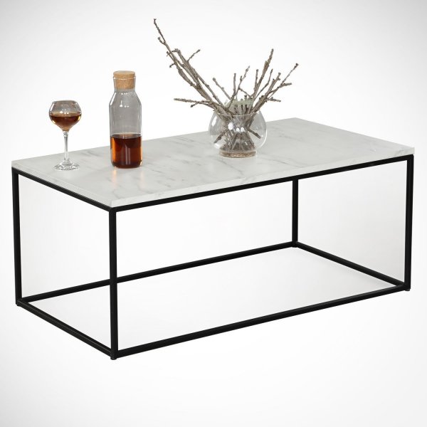 Cosco salongbord - Hvit/svart