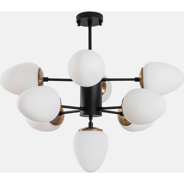 Basar taklampe 10316 - Sort/hvit
