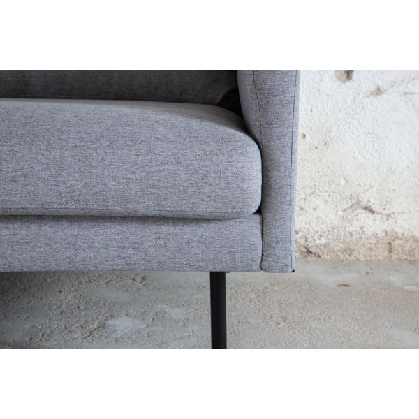 Eden 3-seter sofa B262 cm - Grått stoff + Tekstilrens for møbler Eden 3-seter sofa B262 cm - Grått stoff + Tekstilrens for møbler