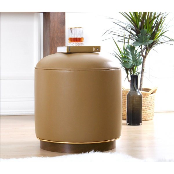 Milotte puff - Lys brun