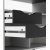 Oslo skrivebord 145 x 81 cm - Hvit/svart