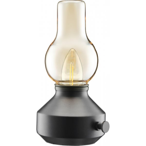 Glimt oppladbar bordlampe - Sort