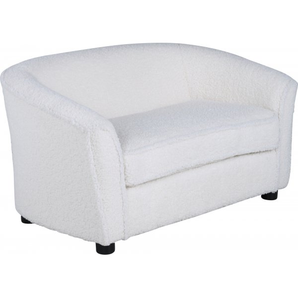 Moon barnesofa - Hvit teddy