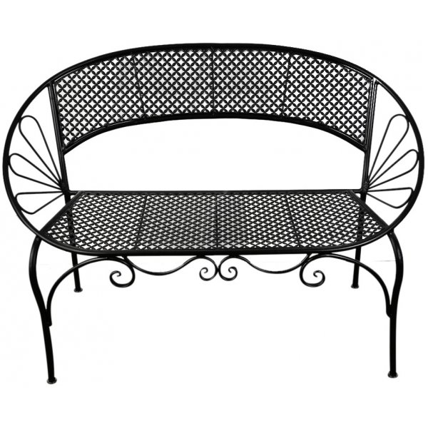 Alice utesofa i metall - Svart