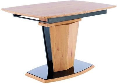 Houston spisebord, 120-160 cm - Eik/svart Houston spisebord, 120-160 cm - Eik/svart
