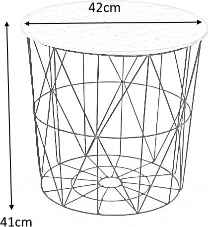 Roseanne lampebord - Gr�/svart