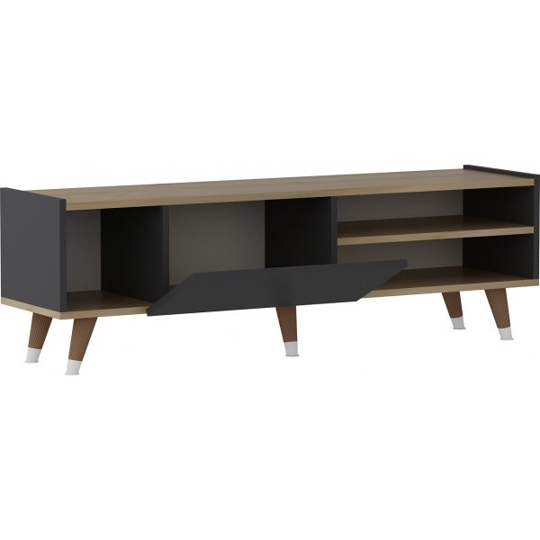 Crassia mediabenk - Safir eik/antrasitt