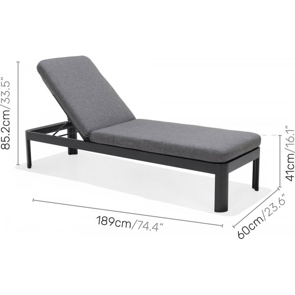 Portals salonggruppe 4 - Sort/teak