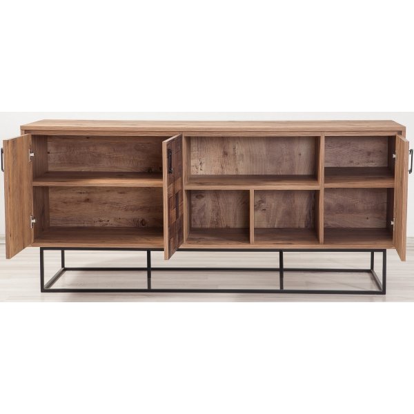 Quantum Medula skjenk - Furu/sort/mnster