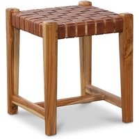 Fotskammel Porto - Konjakk / Teak Fotskammel Porto - Konjakk / Teak