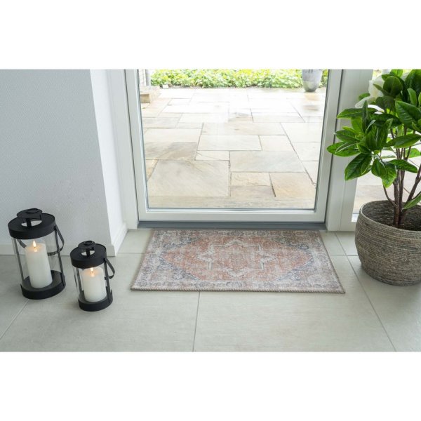 Havana Dørmatte - Blå/Oransje - 50x80 Havana Dørmatte - Blå/Oransje - 50x80