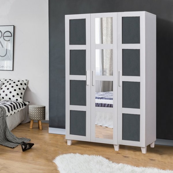 Hedera garderobe 2 - Hvit/antrasitt Hedera garderobe 2 - Hvit/antrasitt