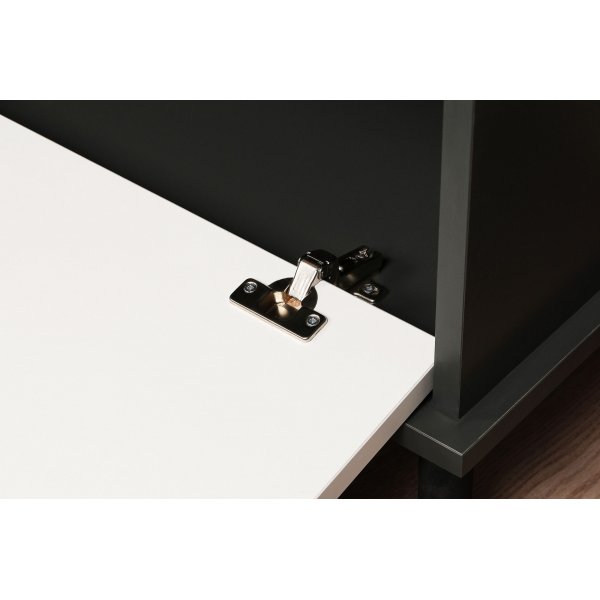 Ibiza mediebenk - Hvit/antrasitt Ibiza mediebenk - Hvit/antrasitt