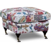 Howard Spirit fotskammel i blomsterstoff - Eden Parrot White/Purple Howard Spirit fotskammel i blomsterstoff - Eden Parrot White/Purple