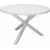 Scottsdale spisebord rundt 112 cm - Hvit + Mbelpleiesett for tekstiler
