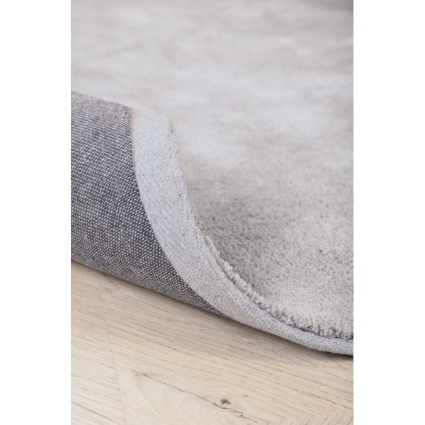 Viskoseteppe Lawson - Lysegr Viskose-look