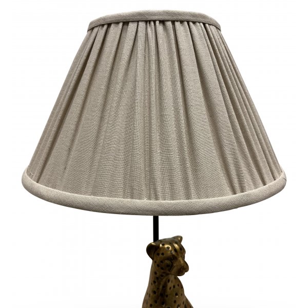 Belina lampeskjerm i grovt lin - Beige