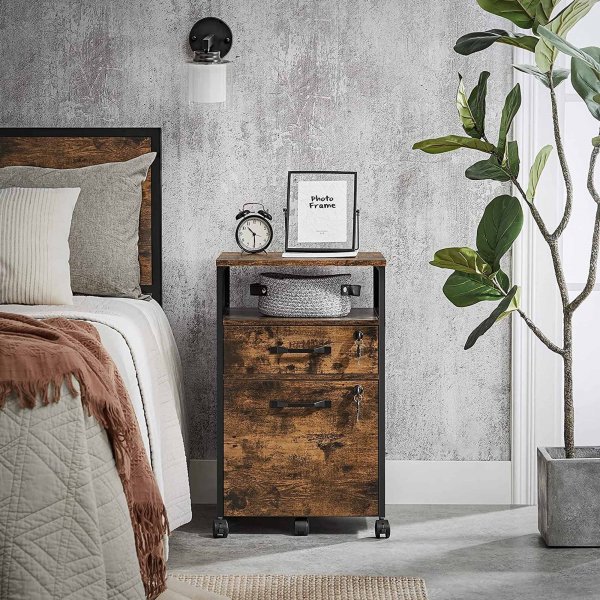 Astra arkivskap 44 x 42 x 69 cm - Brun/svart Astra arkivskap 44 x 42 x 69 cm - Brun/svart