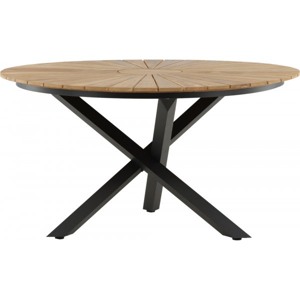 Mexico spisebord Ø140 cm - Sort/teak Mexico spisebord Ø140 cm - Sort/teak