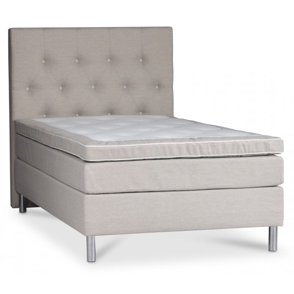 Kontinentalseng 120x200 cm - Beige seng - lommesystem