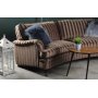 Howard Sir William buet sofa (Dun) - Mobus Chocolate Stripe
