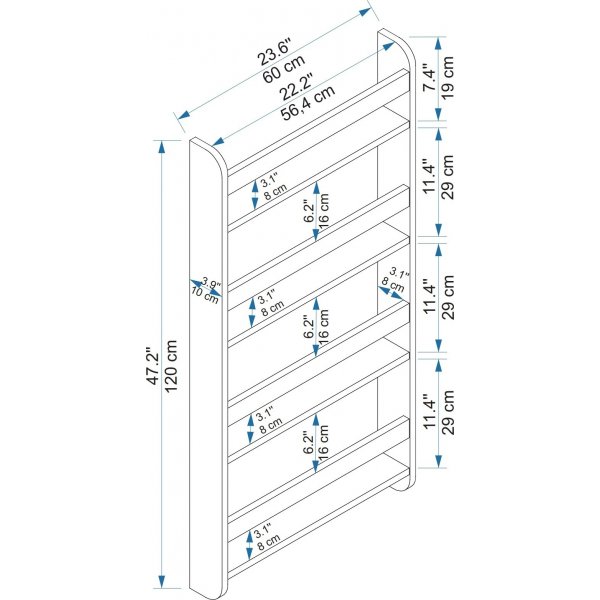 Tesfar kjøkkenhylle - Furu Tesfar kjøkkenhylle - Furu