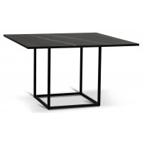 Sintorp spisebord, 120 cm - Svart/svart marmorimitasjon