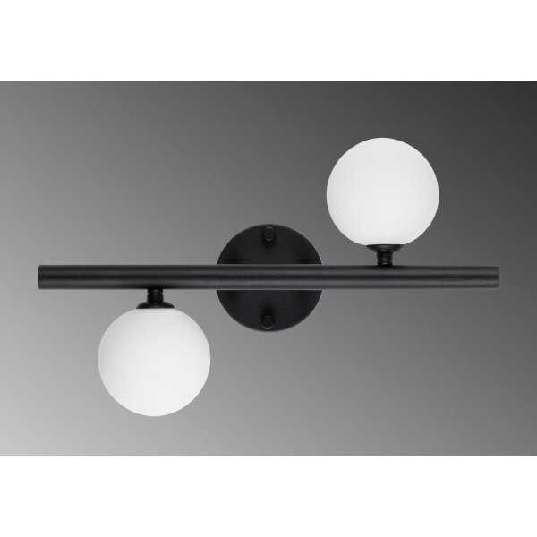 Domino vegglampe 11038 - Sort/hvit Domino vegglampe 11038 - Sort/hvit