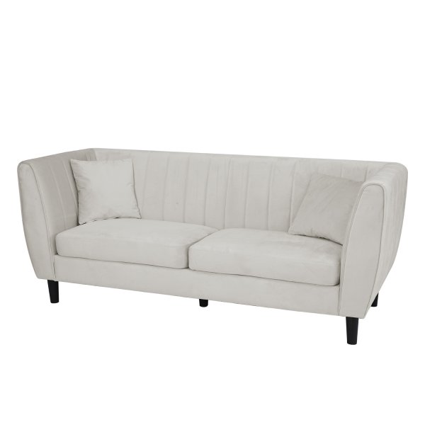 Sofa Arvika - Beige fløyel | 195 cm Sofa Arvika - Beige fløyel | 195 cm