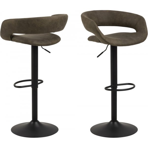Grace Barstol - Olivengrnn/svart + Flekkfjerner for mbler