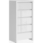Kaspisk kommode 56 x 112,5 cm - Blank hvit