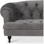 Chesterfield Winston 3-seters sofa - Gr flyel