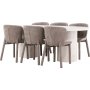Spisebord Narvik med 6 Astoria stoler - Brun/beige