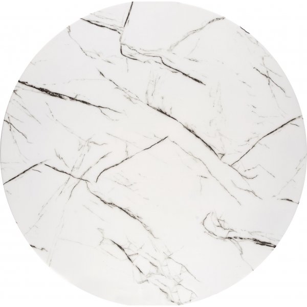 Raymond spisebord Ø100 cm - Hvit marmor/gull Raymond spisebord Ø100 cm - Hvit marmor/gull