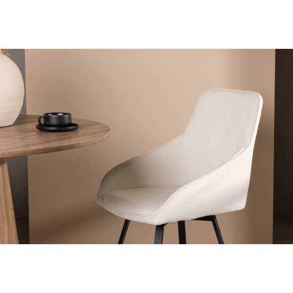 Rosie spisestuestol - Beige/svart Rosie spisestuestol - Beige/svart