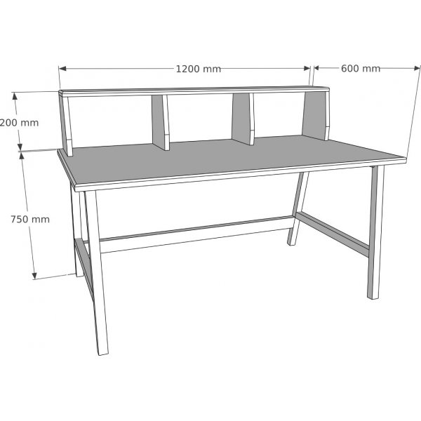 Lucy skrivebord - Valnøtt Lucy skrivebord - Valnøtt