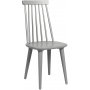 Edge spisegruppe; Spisebord i hvit HPL 140x90 cm med 4 gr Dalsland stokkstoler