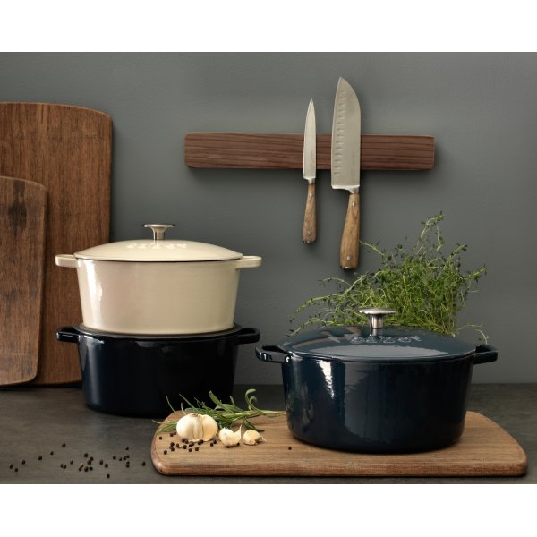 Saborgryte i stpejern 4,4 liter sort