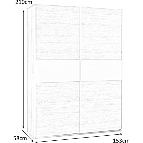 Abdel garderobe - Sonoma eik Abdel garderobe - Sonoma eik