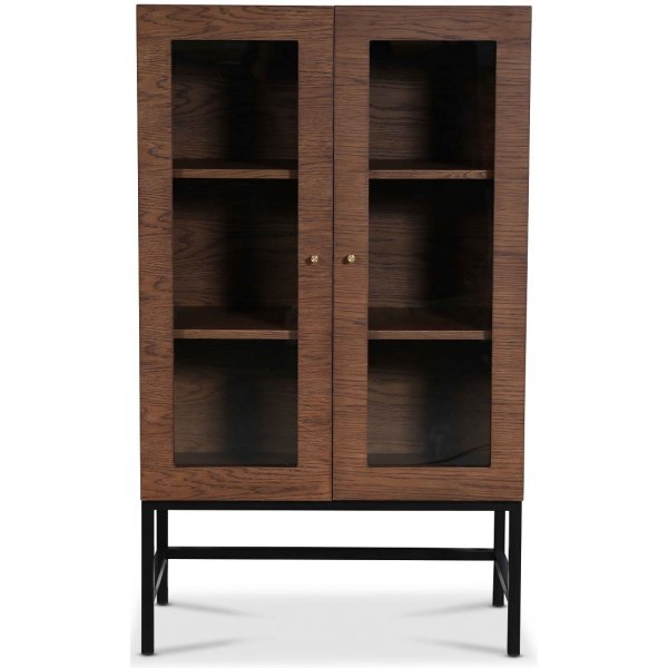 Carl vitrineskap (Highboard) - Brunbeiset eik