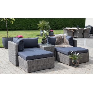 Rossi modulr sofa - Gr + Mbelpleiesett for tekstiler